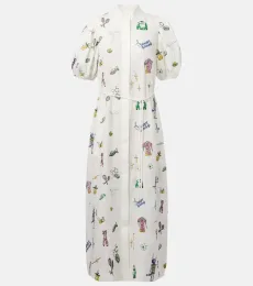 Alémais Robe chemise Play brodée en lin Alémais Robe chemise Play brodée en lin