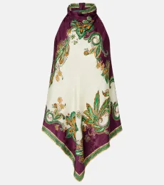 Alémais Ruthie floral halterneck top Alémais Ruthie floral halterneck top