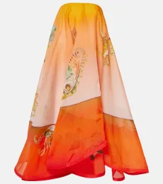 Alémais Vestido de fiesta asimétrico Neptuna de seda Alémais Vestido de fiesta asimétrico Neptuna de seda