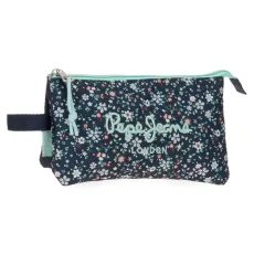 Alenka Pencil Case, Perfect Size for Backpack, Briefcase or Handbag by Joumma Bags, Denim, Triple case Alenka Pencil Case, Perfect Size for Backpack, Briefcase or Handbag by Joumma Bags, Denim, Triple case