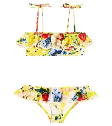 Alight ruffled floral bikini