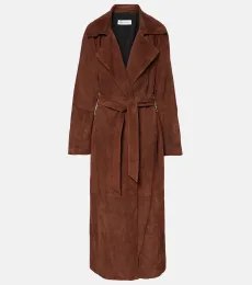 Althea suede wrap coat Althea suede wrap coat