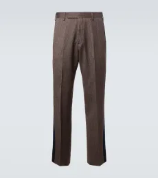 Alto pinstripe wool-blend slim pants Alto pinstripe wool-blend slim pants