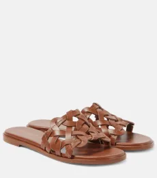 Amalfi leather slides Amalfi leather slides