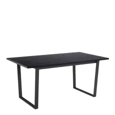 Amble Dining Table With Black Marble Effect Top Black Legs Amble Dining Table With Black Marble Effect Top Black Legs