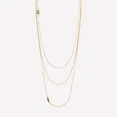Ambroise 3 Strand Necklace - 18k Gold Plated Ambroise 3 Strand Necklace - 18k Gold Plated