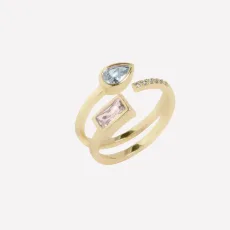 Ambroise Open Wrap Ring - 7 18k Gold Plated