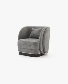 AMBROSE Armchair Dom Gris Nuage AMBROSE Armchair Dom Gris Nuage