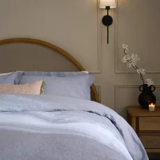 Amelie Duvet Cover - Navy, Double Amelie Duvet Cover - Navy, Double