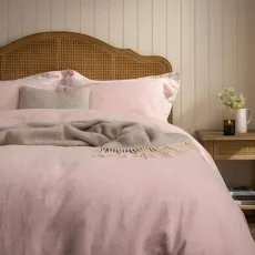 Amelie Duvet Cover - Pink, Super King Amelie Duvet Cover - Pink, Super King