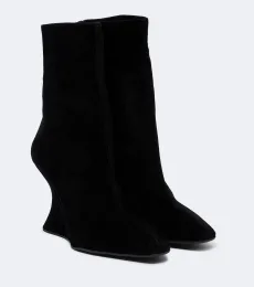 Amore suede wedge ankle boots Amore suede wedge ankle boots