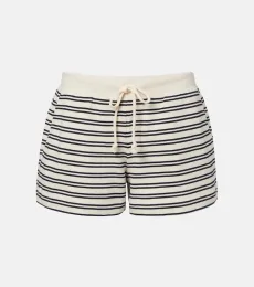Amy striped cotton jersey shorts Amy striped cotton jersey shorts