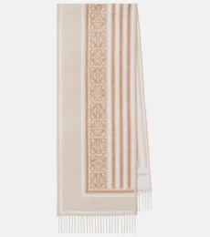 Anagram wool and cashmere jacquard scarf Anagram wool and cashmere jacquard scarf
