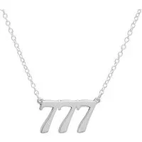 Angel Number 777 Luck Necklace - Silver