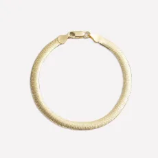 Angelique Gold Diamond Cut Bracelet - 18k Gold Plated Silver Angelique Gold Diamond Cut Bracelet - 18k Gold Plated Silver