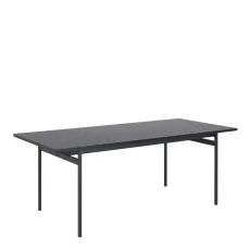 Angus 8 Seat Rectangular Dining Table In Black Ash Angus 8 Seat Rectangular Dining Table In Black Ash