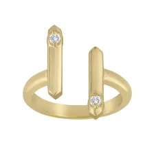 Ani Open Ended Ring - 18k Gold Plated Brass 8 Ani Open Ended Ring - 18k Gold Plated Brass 8