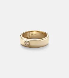 Anillo de oro de 14 ct con diamantes