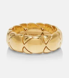 Anillo Shield Segment de plata de ley bañada en oro Anillo Shield Segment de plata de ley bañada en oro