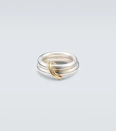 Anillo Virgo de plata de ley y oro de 18 ct Anillo Virgo de plata de ley y oro de 18 ct