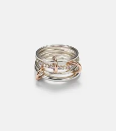 Anillos Nimbus de plata de ley con zafiros, tanzanita y diamantes blancos Anillos Nimbus de plata de ley con zafiros, tanzanita y diamantes blancos