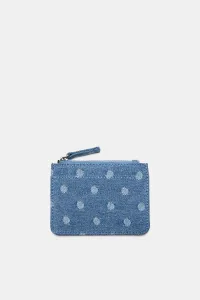 Animal Print Denim Card Holder Animal Print Denim Card Holder