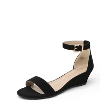 Ankle Strap Low Heel Wedge Sandals Ankle Strap Low Heel Wedge Sandals