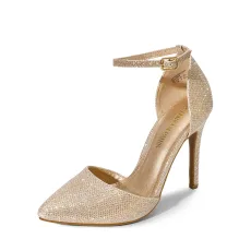 Ankle Strap Pointed Toe Stiletto Heels Pumps Ankle Strap Pointed Toe Stiletto Heels Pumps