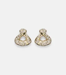 Annec 18kt gold earrings with diamonds Annec 18kt gold earrings with diamonds
