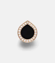 Antifer 18kt rose gold single earring with onyx and diamonds Antifer 18kt rose gold single earring with onyx and diamonds