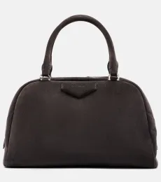 Antigona East-West Medium suede tote bag