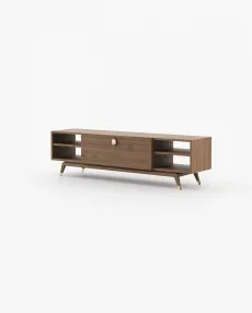 ANTOINE Media Unit Walnut Veneer Matte
