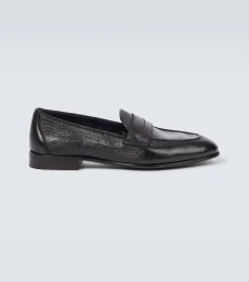 Appia grained leather penny loafers Appia grained leather penny loafers