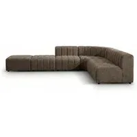 Araco Atelier Leo Corner Sofa with Ottoman Porcini Araco Atelier Leo Corner Sofa with Ottoman Porcini