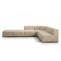 Araco Atelier Leo Corner Sofa with Ottoman Wicker Araco Atelier Leo Corner Sofa with Ottoman Wicker