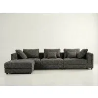 Araco Atelier Ollie 3 Seater Sofa with Ottoman Cinder Araco Atelier Ollie 3 Seater Sofa with Ottoman Cinder