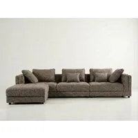 Araco Atelier Ollie 3 Seater Sofa with Ottoman Pebbles Araco Atelier Ollie 3 Seater Sofa with Ottoman Pebbles