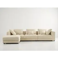 Araco Atelier Ollie 3 Seater Sofa with Ottoman Vanilla Araco Atelier Ollie 3 Seater Sofa with Ottoman Vanilla