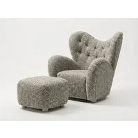 Araco Atelier Teddy Armchair Speckle with Footstool Araco Atelier Teddy Armchair Speckle with Footstool