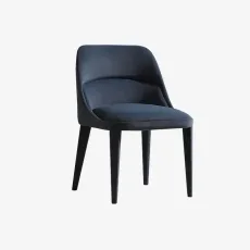 Araco Aura Dining Chair Navy Blue Velvet Araco Aura Dining Chair Navy Blue Velvet