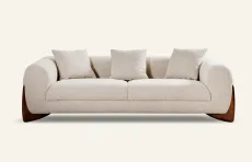 Araco Eira 2-3 Seater Sofa White/Brown Boucle Araco Eira 2-3 Seater Sofa White/Brown Boucle