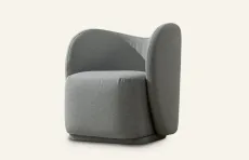 Araco Kensington Lounge Chair Grey Velvet Araco Kensington Lounge Chair Grey Velvet