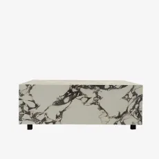 Araco Marina Coffee Table BrownCream Marble Araco Marina Coffee Table BrownCream Marble