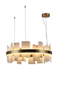 Araco Orvion Chandelier Brass