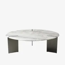 Araco Stellar Coffee Table GreyWhite MarbleStainless Steel Araco Stellar Coffee Table GreyWhite MarbleStainless Steel