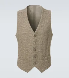 Archivio cotton and wool-blend vest Archivio cotton and wool-blend vest
