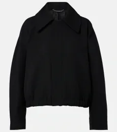 Arden virgin wool gabardine blouson jacket Arden virgin wool gabardine blouson jacket
