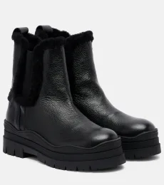 Arosa shearling-lined leather Chelsea boots