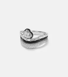 Art Deco Heart 18kt white gold ring with diamonds Art Deco Heart 18kt white gold ring with diamonds
