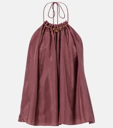 Aster beaded halterneck silk top Aster beaded halterneck silk top